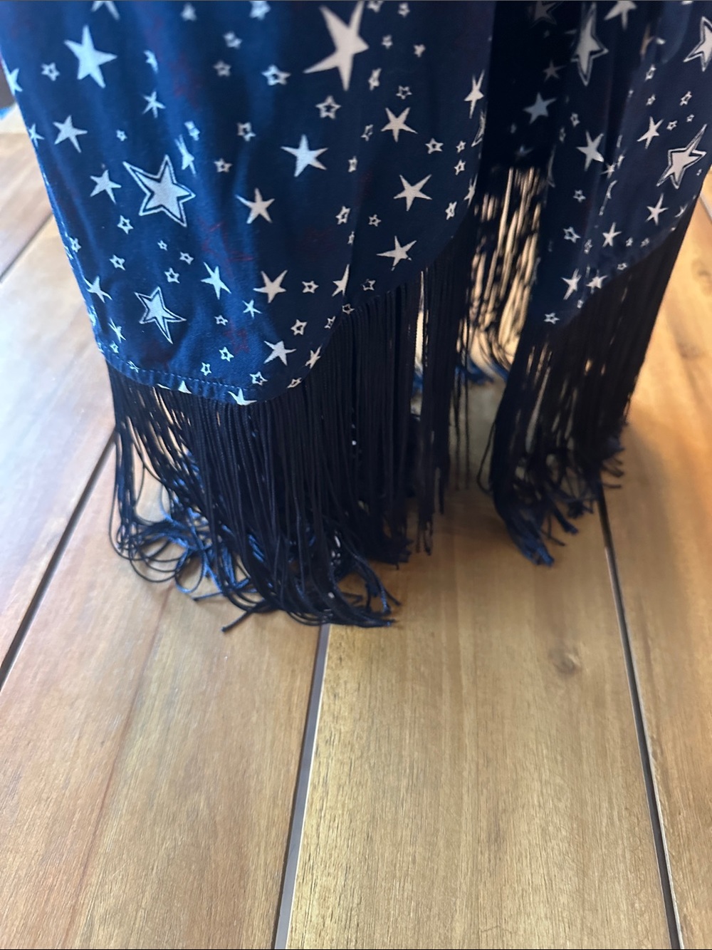Idyllwind Navy White Star Dress with Fringe Perfect for 4th of July, Cowgirls - Picture 5 of 5